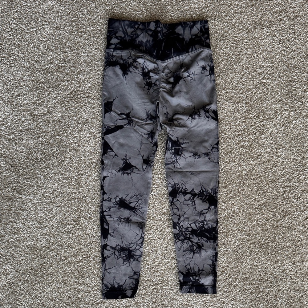 Amazon black and gray  Tie-Dye Leggings